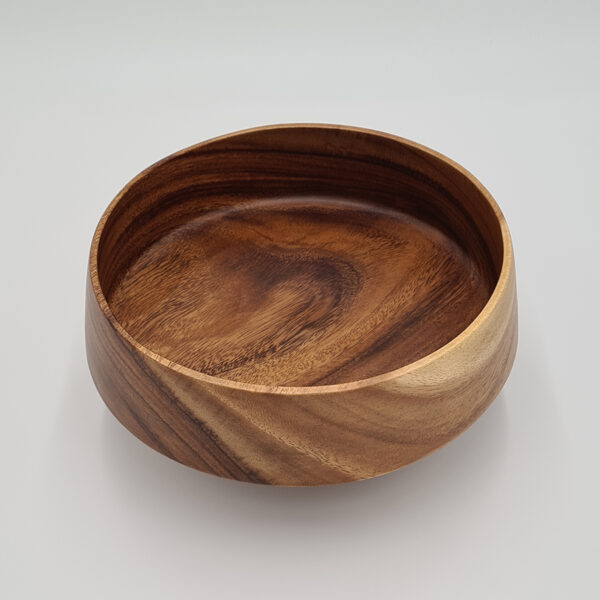 Gomba alakú akácfa tál - "L" méret - 22 cm átmérőjű
