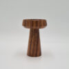 Akácfa gyertyatartó - gomba alakú -16 cm magas