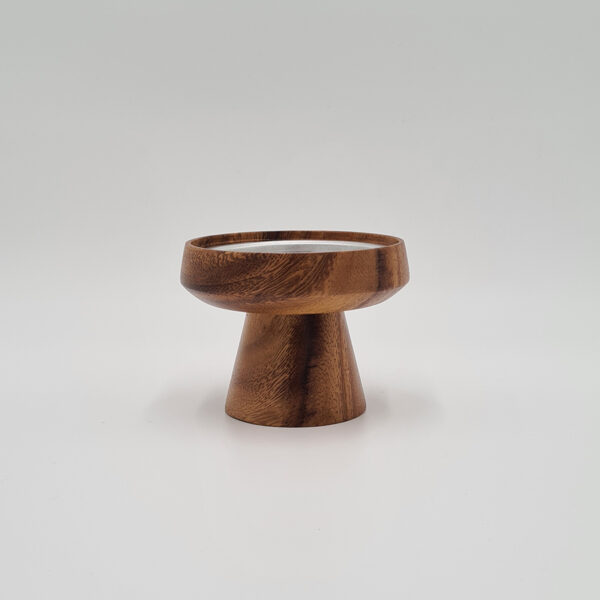 Akácfa gyertyatartó - gomba alakú -7 cm magas